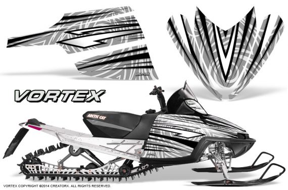 Arctic Cat M Series CrossFire Graphics Kit Vortex Black White 570x376 - Arctic Cat M Series Crossfire Graphics