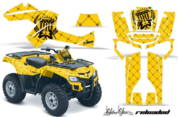 ATV Graphics kit Decal for Can-Am Outlander Max 500//650//800 2006-2012 Fire Camo