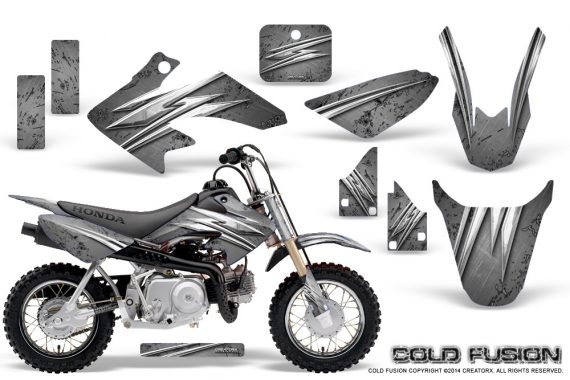 Honda CRF50 CreatorX Graphics Kit Cold Fusion Silver 570x380 - Honda CRF50 2004-2015 Graphics