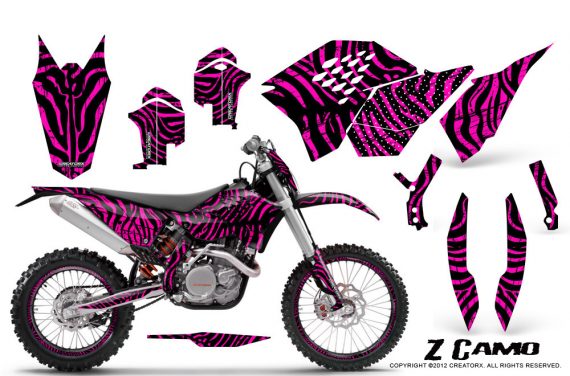 KTM C5 CreatorX Graphics Kit ZCamo Pink NP Rims 570x376 - KTM C5 SX/SX-F 125-525 07-10 / XC 125-525 08-10 / XCW 200-530 2011 / XCFW 250 2011 / EXC 125-530 08-11 Graphics