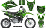 Kawasaki KLX 110L CreatorX Graphics SpiderX Green