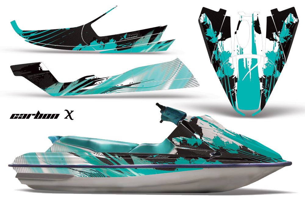 Decal Graphic Kit Jet Ski Wrap Jetski Bombardier Parts Sea-Doo GTS 92-97 ICE PNK 