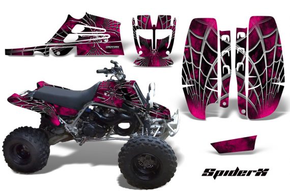 Yamaha Banshee Full Bore CreatorX Graphic Kit SpiderX Pink Black 570x376 - Yamaha Banshee 350 Graphics for Full Bore Plastics
