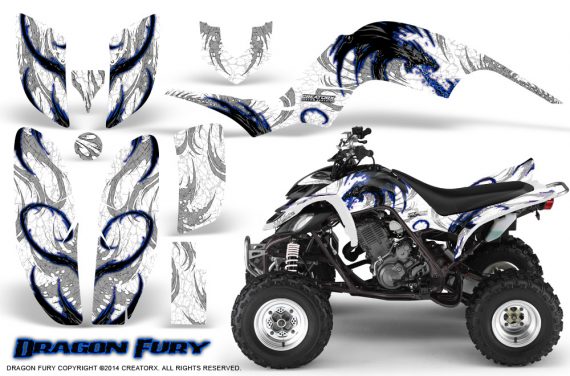Yamaha Raptor 660 CreatorX Graphics Kit Dragon Fury Blue White 570x376 - Yamaha Raptor 660 Graphics