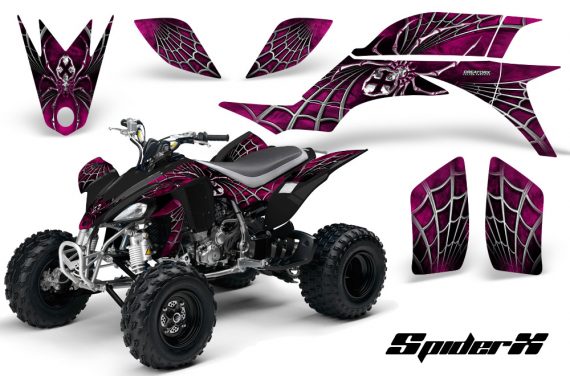 Yamaha YFZ 450 03 08 CreatorX Graphics Kit SpiderX Pink 570x376 - Yamaha YFZ 450 2004-2013 Graphics
