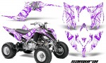 Yamaha Raptor YFM700R 2013 CreatorX Graphics Kit Samurai Purple White 150x90 - Yamaha Raptor 700 2013-2018 Graphics