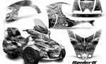 Can Am Spyder RT S 2014 2016 Full Trim SpiderX White 150x90 - Can-Am Spyder RTS 2014-2019 Graphics with Trim Kit